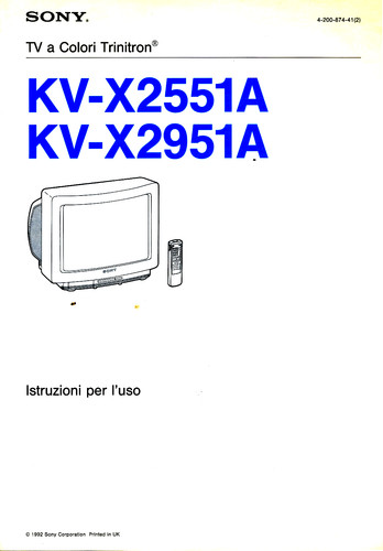 Sony colori trinitron - a,