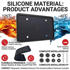 Cornici targa silicone - in,