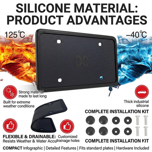 Cornici targa silicone - in,