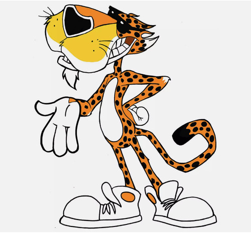 Chester cheetah sticker - chester,