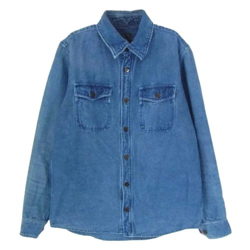 Camicia flanella indaco - di,