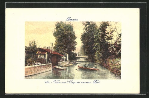 Cpa arpajon vue sur orge - cpa,