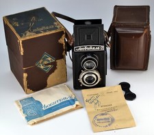 COMPLETAMENTE REVISIONATO! FOTOCAMERA TLR MEDIO FORMATO SOVIETICA URSS LOMO Lubitel-2, set completo