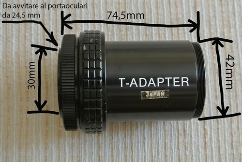 T-Adapter per telescopio 
