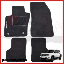 TAPPETINI JEEP RENEGADE DAL 2018 IN MOQUETTE CON RICAMO E 2 FISSAGGI 4 PZ