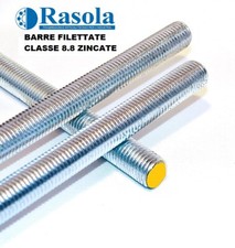 BARRE FILETTATE ZINCATE CLASSE ACCIAIO 8.8 LUNGHEZZA 1MT VARIE MISURE (M8-M27)