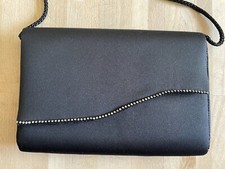 Pochette donna in raso nero