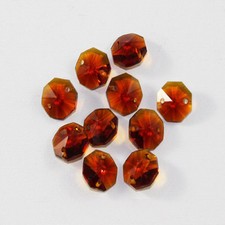 10 PIECES AMBER CRYSTAL