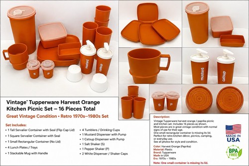 Vintage tupperware harvest - tupperware,