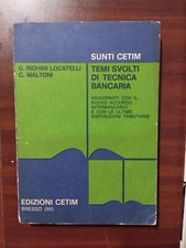 TEMI SVOLTI DI TECNICA BANCARIA - Locatelli, Maltoni. CETIM