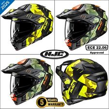 Casco moto HJC I80 Roki flip up avventura leggero enduro doppio sport
