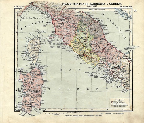 Carta geografica antica italia - geografica,