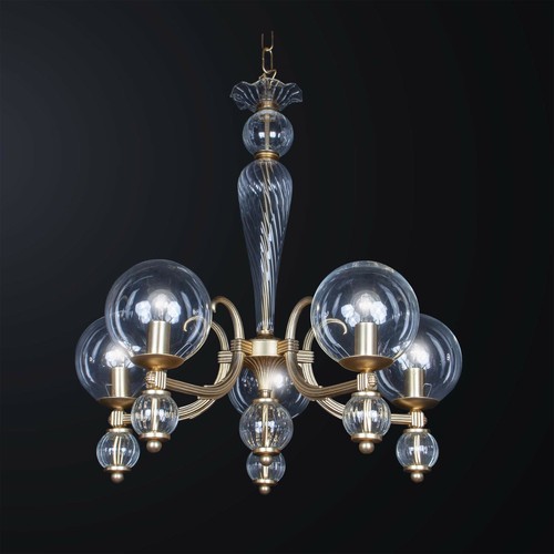 Lampadario classico ottone - lampadario,