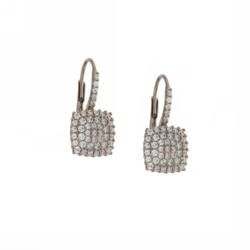 Orecchini oro bianco kt - oro,