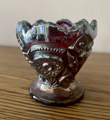 Vaso supporto vintage rosso - vaso/supporto,