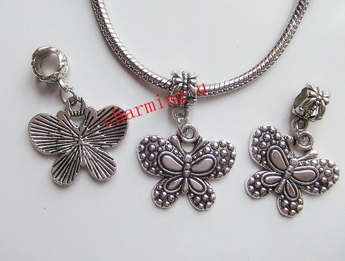 3pz ciondolo charm - , farfalla