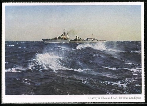 Cacciatorpediniere francese - ak,