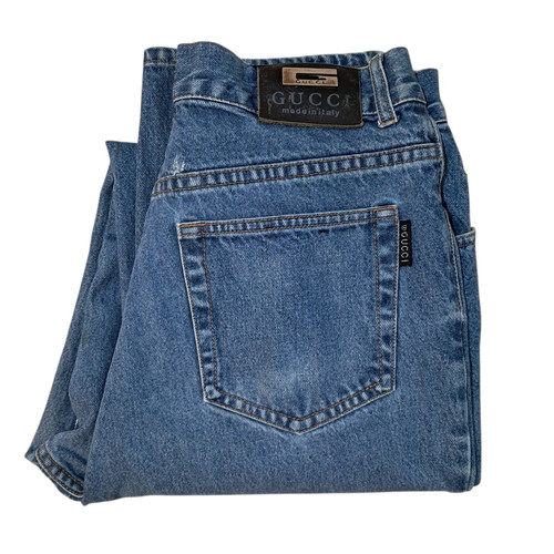 Jeans vintage gucci blu denim - jeans,