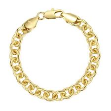 Braccialetto Donna Fascia Braccio Anchor 17, 18, 19 CM X 8 MM 750er Placcato Oro