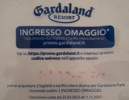 Biglietto ingresso 2x1 - biglietto, d'ingresso