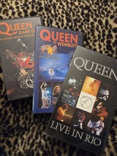 3 x Queen live VHS video tapes