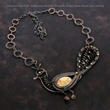 Collana catena rame - , ovale