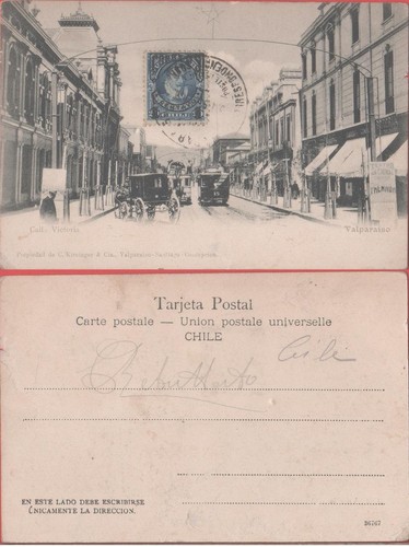 Valparaiso calle - (cile).,