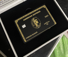 Carta nera personalizzata Amex
