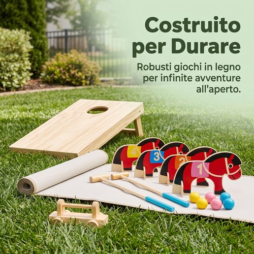Set giochi legno - giochi, per