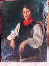 olio su tela inizio 900 da