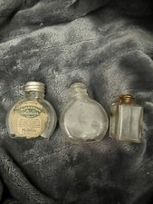 3 Bottiglie Antiche Vintage - Clorato di Potassio Merrell Company Farmacia E1