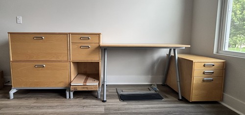 Ikea office set galant desk - desk, +
