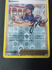 Carta Pokémon Azzurra Firmata