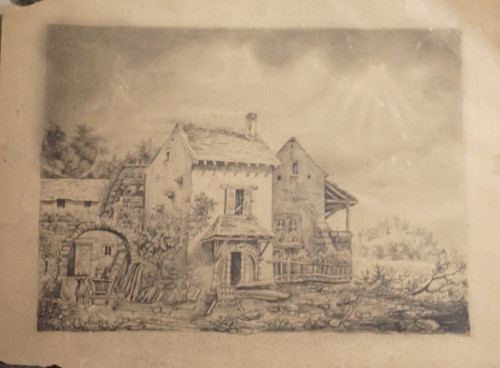 Grande disegno carboncino - disegno, xix