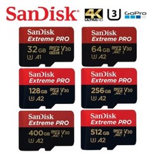 Scheda di memoria SanDisk Extreme Pro microSD 512GB 256GB 64GB, 4K, U3, Class10