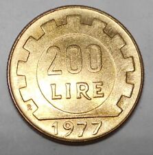 REPUBBLICA ITALIANA 200 Lire dal  1977 al 2001 FDC (UNC) / PROOF