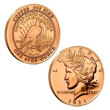 3 x 1 oz USA Peace Dollar