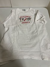 T-shirt bianca vintage punto