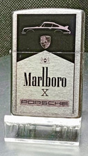 Zippo originale / un pezzo unico Zippo con motivo stampato / Marlboro Porsche