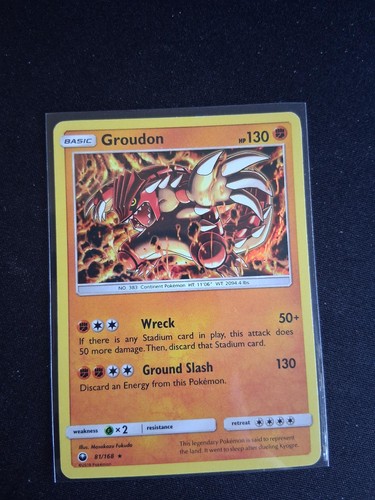 Groudon 168 holo rare - 81/168,