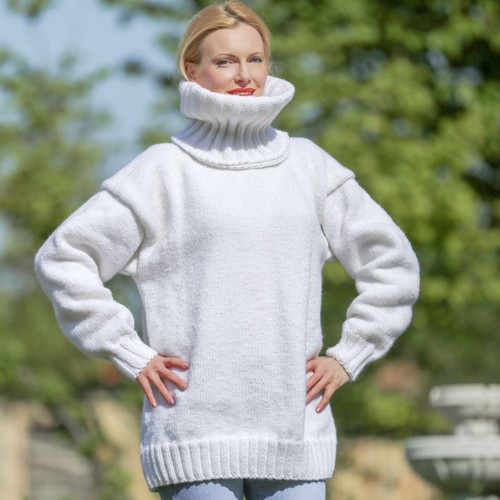 Maglione lana bianco - , con