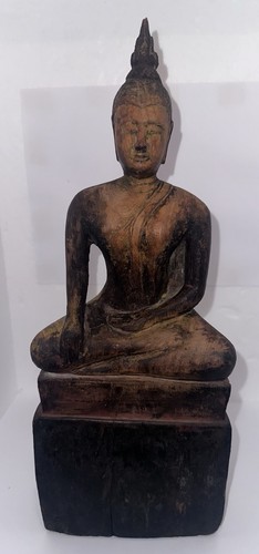 Statua legno buddha - statua,