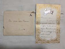 Lettera Di Preghiera E Auguri Buon Natale Ai Nonni Anni 40 Del 1900 Vintage