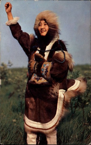 Alaska eschimese ragazza - alaska, in