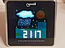 STAZIONE BAROMETRICA LOWELL A COLORI OROLOGIO DA TAVOLO RADIOCONTROLLATO  U47206