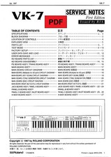 Roland VK-7 Service Manual