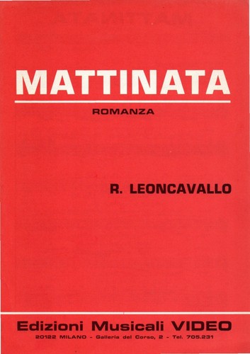 Spartito musicale mattinata - musicale,