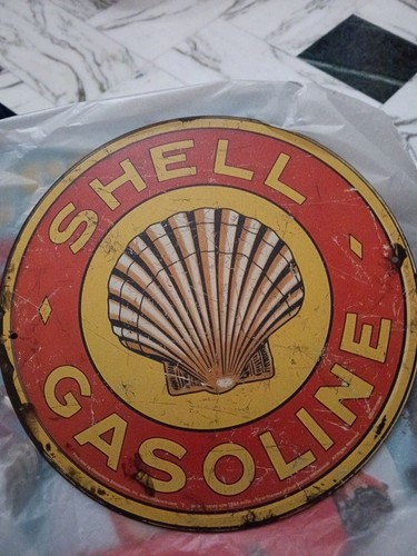 Insegna shell gasoline - gasoline, di