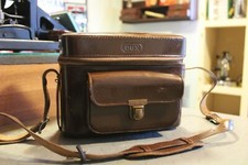 Borsa macchina fotografica ROX Cuoio Made in West Germany Epoca anni '50 Chiave