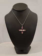 COLLANA VINTAGE,  CROCE IN CRISTALLO SWAROVSKI - ANNI 2000 - BIGIOTTERIA